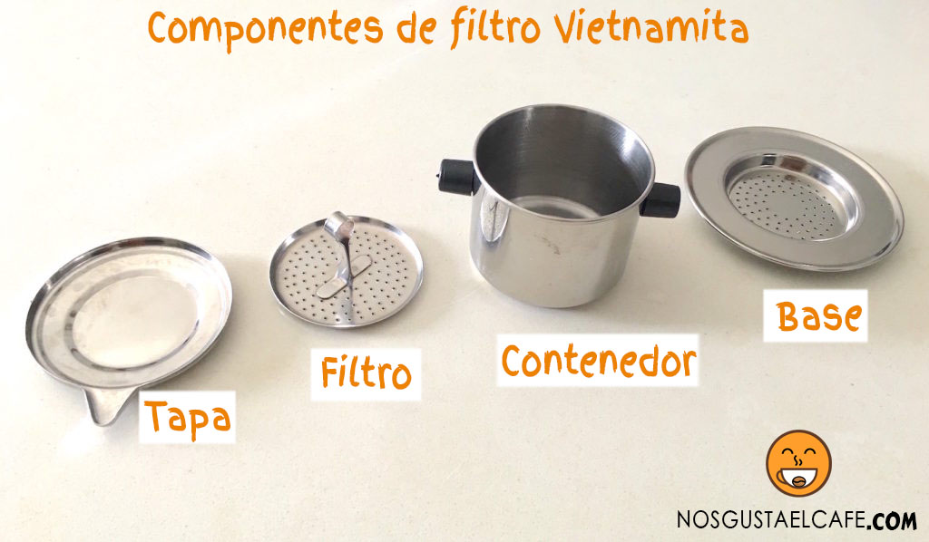 Filtro De Café Vietnamita Acero Inoxidable Trung Nguyen - Imagen 2