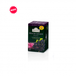 Té Ahmad sabor Blackcurrant/grosella negra, caja de 20 bolsas