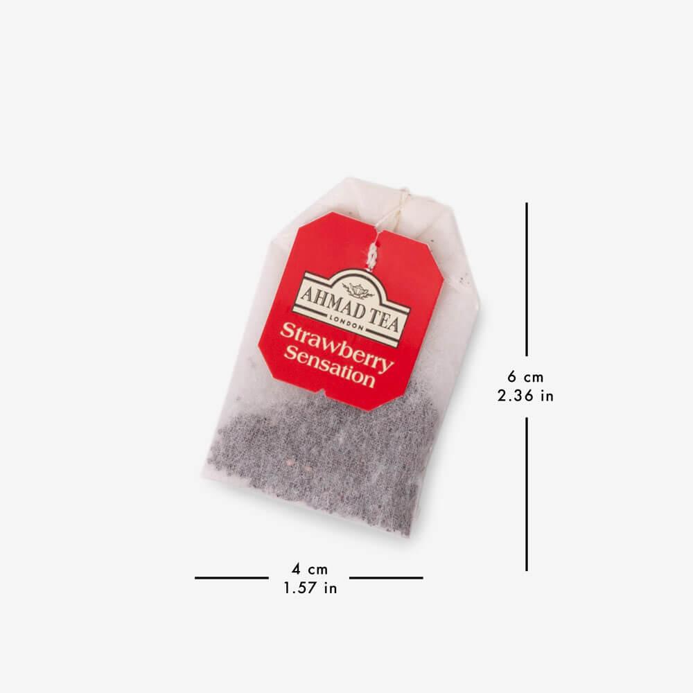Té Ahmad sabor Fresa/Strawberry Sensation Fruit, caja de 20 bolsas - Image 4