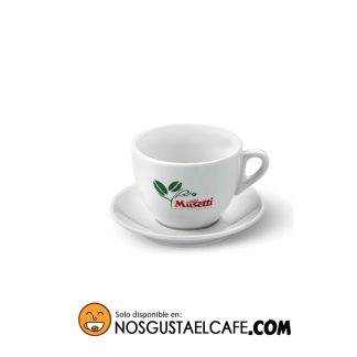 Taza Musetti tamaño cappuccino porcelana blanca