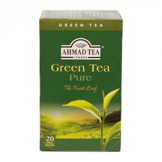 Té verde Ahmad / Pure Green Tea, caja de 20 bolsas