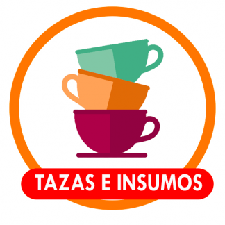 Tazas e insumos para cafetería