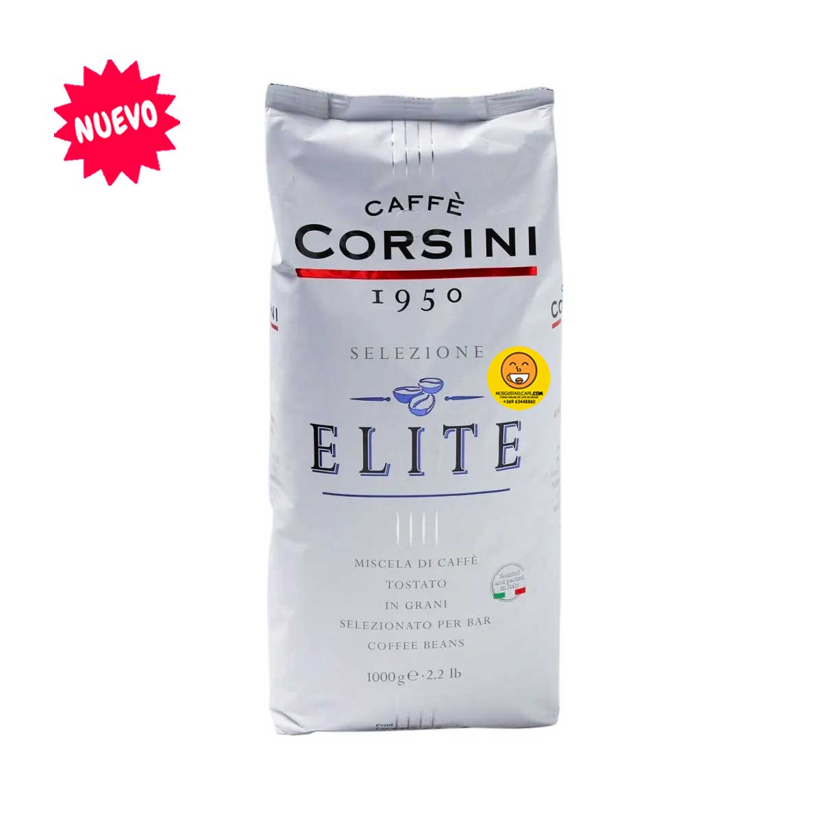 Café italiano Selezione Bar Elite, Corsini, 1 Kg grano entero