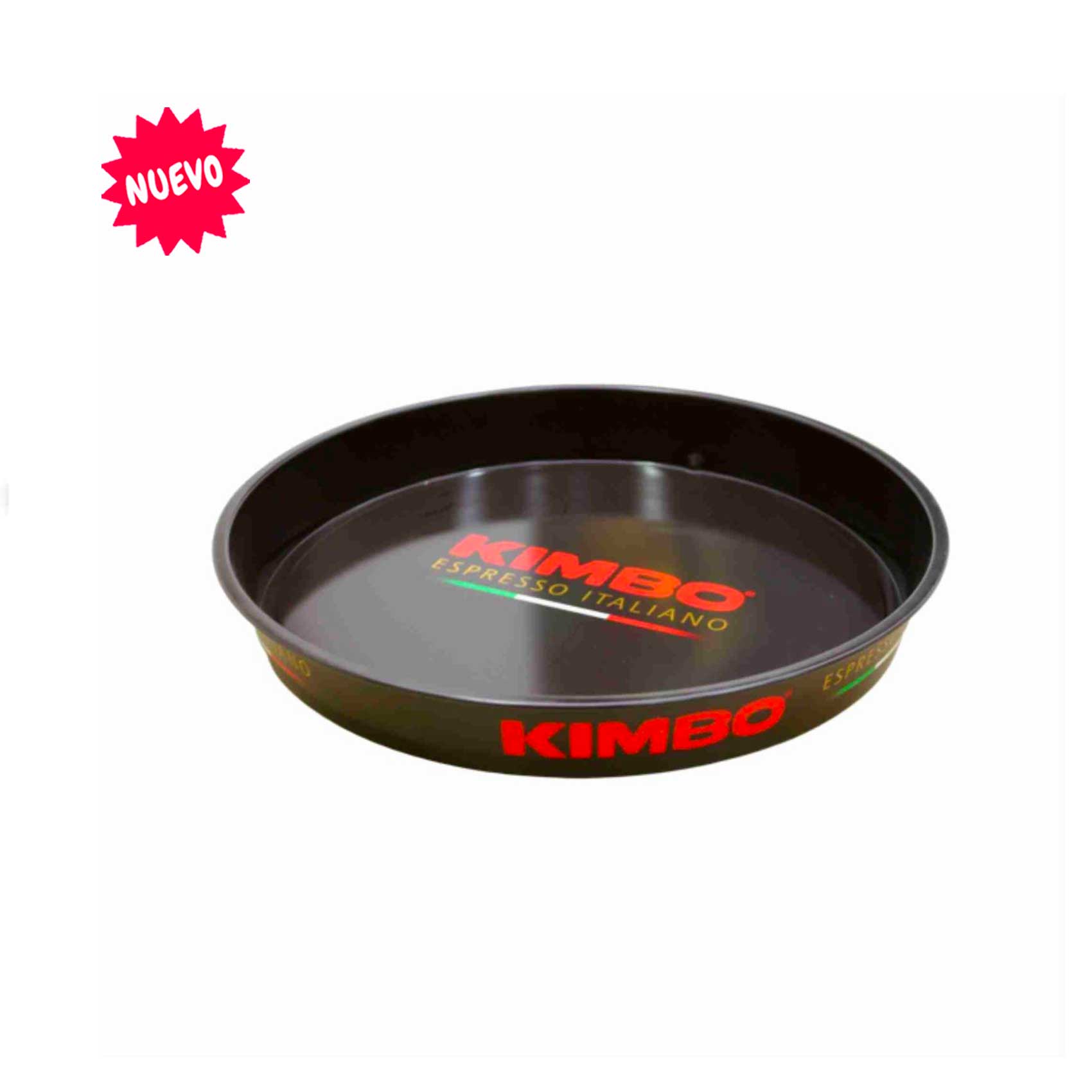 Bandeja metálica redonda marca Kimbo
