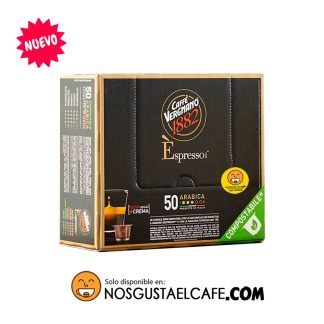 50 Cápsulas Vergnano Espresso 100% arábica, Nespresso® compatibles