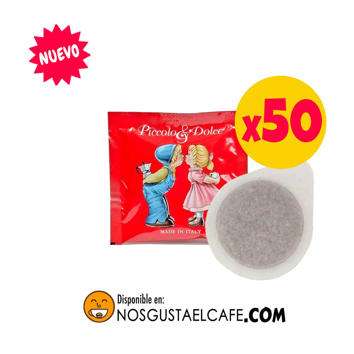 Pack 50 Pods E.S.E. Lucaffe Piccolo & Dolce