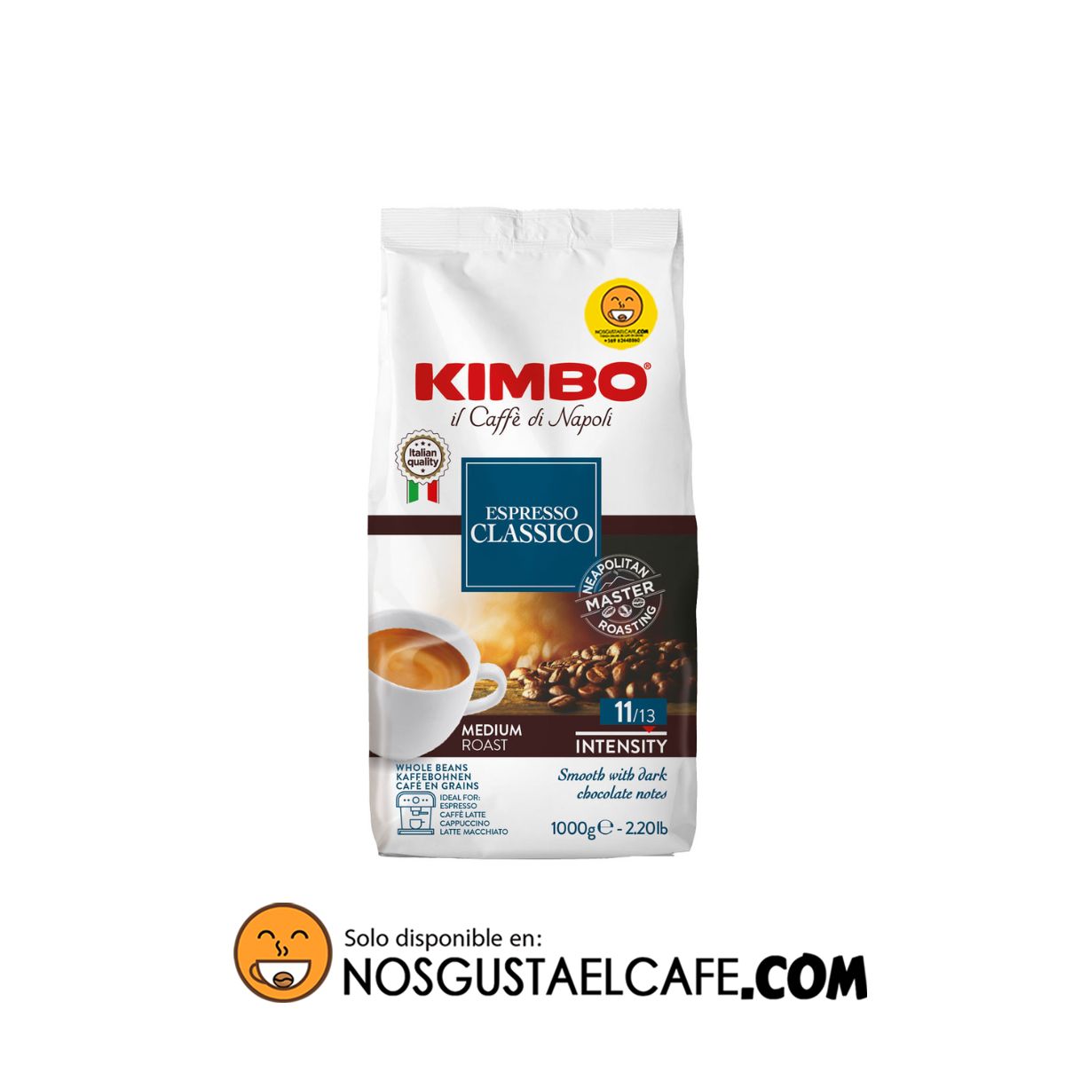 Café Kimbo Classico Espresso en grano 1 Kg.