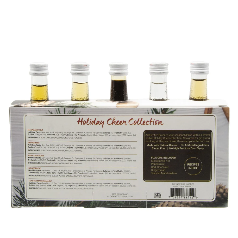 Colección de jarabes saborizantes Monin Holiday Cheer - Image 4