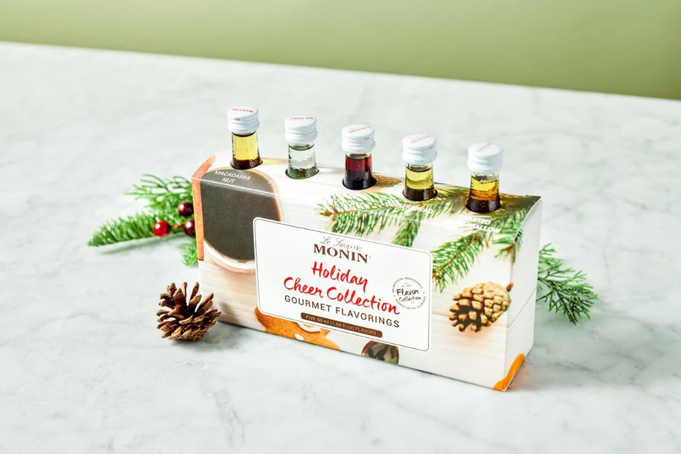 Colección de jarabes saborizantes Monin Holiday Cheer - Image 3
