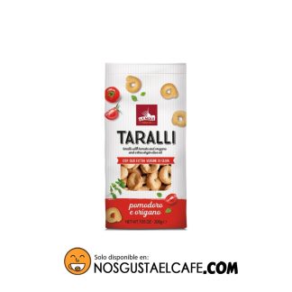 Taralli tomate y orégano, formato snack 200 gramos